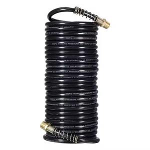 Tuyau pneumatique spiralé en PU de haute qualité, longueur 10-50 m, avec raccords rapides pour l'eau, les fluides, etc. - Product Image 4