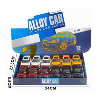 Listo para Enviar: Coche de Juguete de Aleación Fundida a Presión de Lujo a Escala 1:32 en Amarillo, Rojo, Negro y Blanco con Sonido y Luces, Juguete Metálico para Niños
