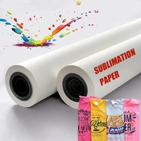 Papel de Transferencia de Sublimación de Tinta de Alta Velocidad de 40/50/60/70/90 g/m² para Ropa, Rollo de Papel Blanco con 98% de Tasa de Transferencia