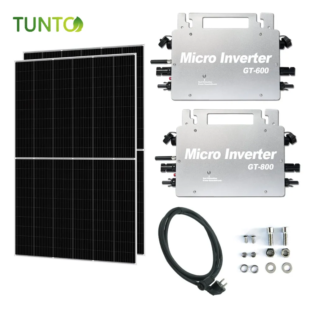 마이크로 인버터 600W 800w 단일 PV 입력 단일 태양 전지 패널 사용을 위해 사용자 정의