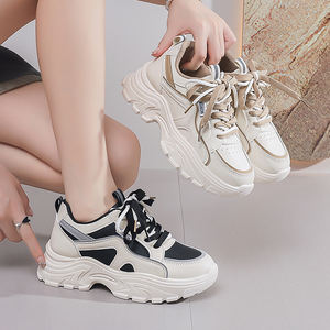 Versione autunnale coreana scarpe alla moda da <span class=keywords><strong>donna</strong></span> nuove <span class=keywords><strong>Sneakers</strong></span> sportive <span class=keywords><strong>e</strong></span> per il tempo libero traspiranti <span class=keywords><strong>bianche</strong></span> con suola spessa - Product Image 6