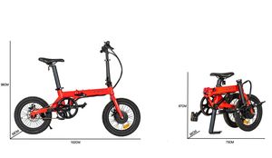 <span class=keywords><strong>Bicicleta</strong></span> eléctrica plegable de 16 pulgadas, entrega rápida en Europa, <span class=keywords><strong>bicicleta</strong></span> eléctrica pequeña, Mini <span class=keywords><strong>bicicleta</strong></span> plegable para adultos - Product Image 3