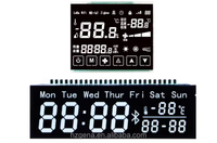 Affichage LCD de segment STN à 7 segments à 8 chiffres pour testeur de température et cuisinière à induction Affichage de la date LCD segmenté