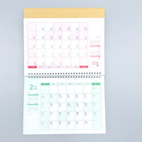 Calendrier de bureau personnalisé imprimé 2026 carton journal et papier kraft cadeau parfait avec support de chevalet en bois pour les amis