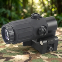 Lunette de visée tactique G33 3X avec support QD détachable rapide rabattable sur le côté pour holographique 558 Red Dot Sight Scope