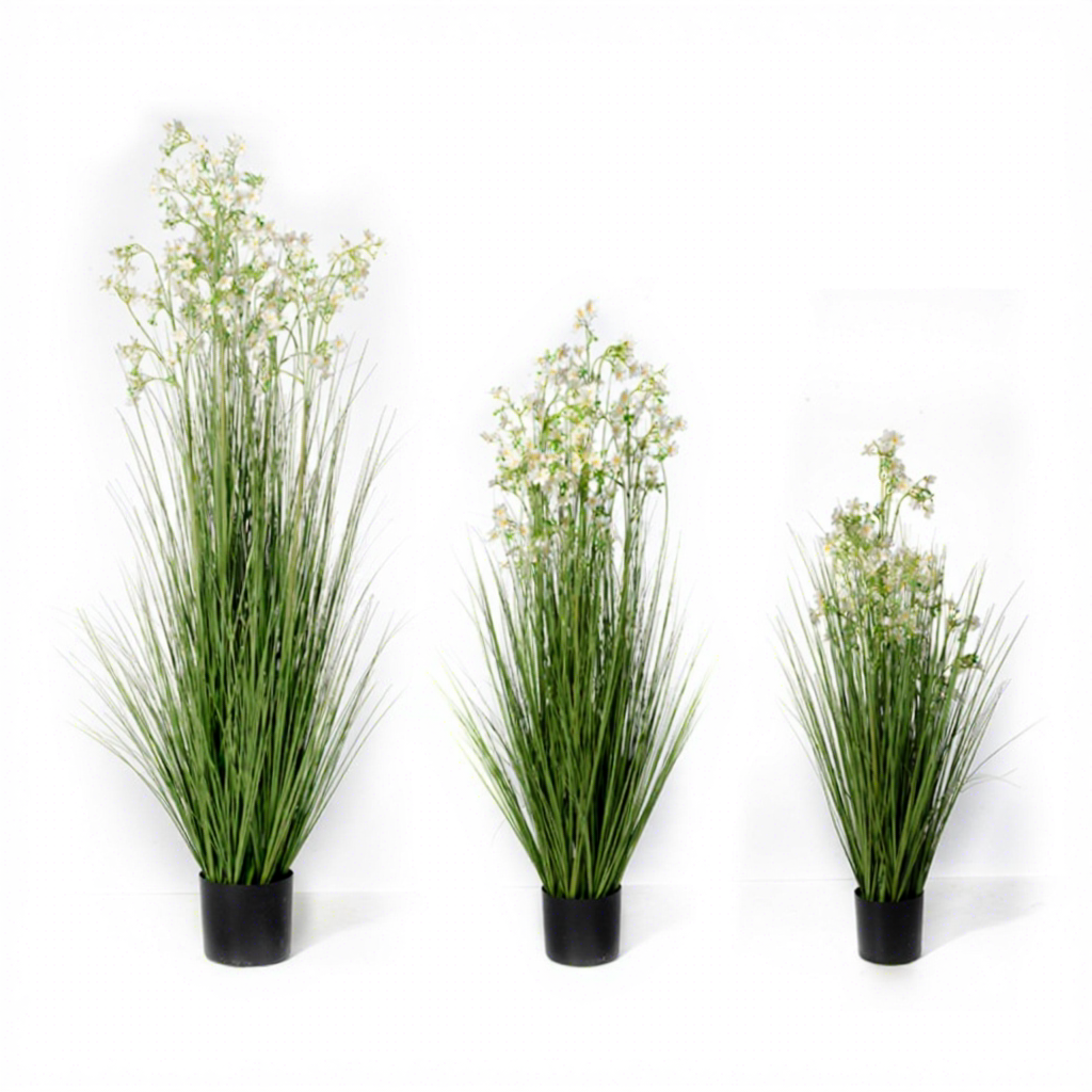 lavabo stereo - bianco - pianta in vaso con fiori profumati