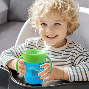 Gobelet personnalisé 250ml PP <span class=keywords><strong>360</strong></span> Silicone sans BPA prise facile pour la nouvelle formation à la boisson pour les tout-petits et les bébés expédition en 7 jours - Product Image 2