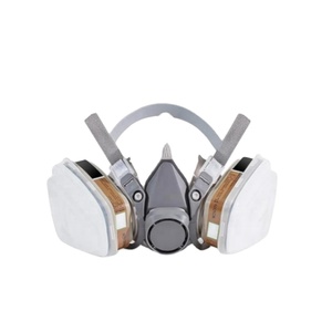 Masker Gas pelindung wajah, <span class=keywords><strong>Respirator</strong></span> setengah wajah dapat digunakan kembali dengan Kit 7-in-1 untuk merokok masker Gas kimia - Product Image 6