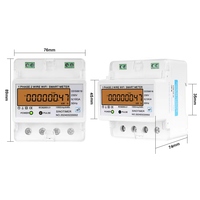 Medidor de Energía Inteligente WiFi Tuya DDS6619-047, Monofásico, 2 Cables, Corriente 5(100)A, 230V 50Hz, Multifunción, 8 Pantallas de Datos