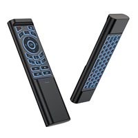 M3 MX3 retroiluminado Air Mouse Control remoto inteligente 2,4G BT teclado inalámbrico micrófono de voz para Android TV Box Mini PC proyector