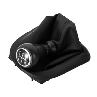Vente en gros usine : Levier de vitesse noir 5 vitesses avec couvre-levier en cuir pour Peugeot 207 307 CC 308