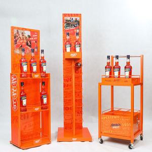 Étagère mobile moderne pour vin/boutiques de détail, présentoir à <span class=keywords><strong>whisky</strong></span> avec roulettes - Product Image 3