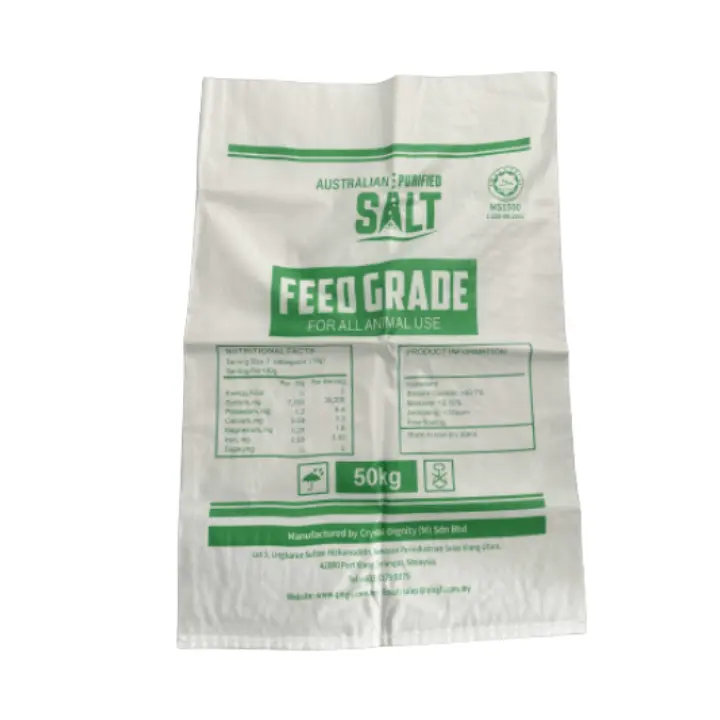 Manufacture White Custom 25 Kg 50 Kg Polypropylene Plastic With Glued Pe Liner Grain Sacks Pp Bag Woven