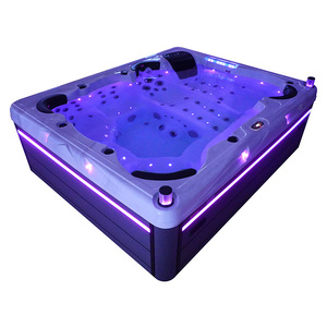 Outdoor Spa 6 <b>Person</b> Family With <b>Massage</b> Bathtub Acrylic Hot Tub with 117 Jets Music LED Light for spa - Product Image 1