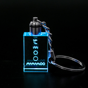 Usine directe en gros personnalisé K9 LED Sublimation 3D Laser gravé Poke <span class=keywords><strong>cristal</strong></span> <span class=keywords><strong>porte</strong></span>-clés avec boîte-cadeau - Product Image 4