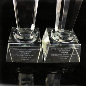 In bianco Di Cristallo Trofeo Premio per Souvenir A Forma di Stella Trofeo Premio di Artigianato/di Cristallo Su Misura K9 Trofeo In Vetro Premio Souvenir - Product Image 6