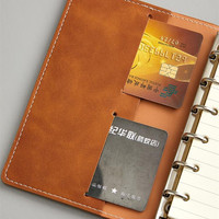 Vente chaude 6 Anneaux A6 A7 thermo PU Cuir Budget Binder Portefeuille a7 Cash Binder Portefeuille