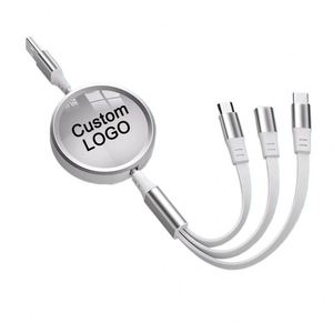 Yy551 <b>3</b> in 1 Mobile Power Custom Data With Logo Phone Fast Charging <b>Usb</b> Type C Android Date <b>Cable</b> - Product Image 1