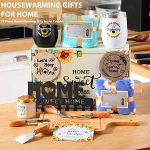 Juego de <span class=keywords><strong>Regalo</strong></span> de 19 Piezas para el Hogar Nuevo, para Parejas y <span class=keywords><strong>Amigos</strong></span>, para Mujeres y Hombres, Canasta de <span class=keywords><strong>Regalo</strong></span> para el Hogar Nuevo, Apartamento - Product Image 4