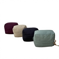 Ensemble de prière de voyage mini kaki haut de gamme en tissu parachute imperméable, robe mukena musulmane avec pochette compacte, prix de gros