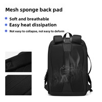 Sac à dos pour ordinateur portable en tissu Oxford, imperméable, couleur unie, grande capacité, pour hommes, mode décontractée, affaires, extérieur, loisirs et voyage