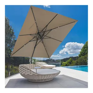 Ombrellone a sbalzo quadrato per impieghi gravosi commerciale ombrellone da giardino grande ristorante ombrellone da esterno