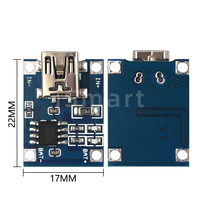 Módulo Cargador de Batería de Litio TP4056 18650 Tipo-C/Micro/Mini USB, Placa de Carga de 5V 1A con Protección y Funciones Dobles