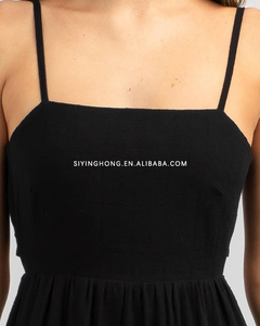 <span class=keywords><strong>Robe</strong></span> longue jupe à plusieurs niveaux décontractée enveloppée à la poitrine et dos ouvert, sans bretelles, sans bretelles, avec épaules dénudées, boutique personnalisée, nouveautés - Product Image 3