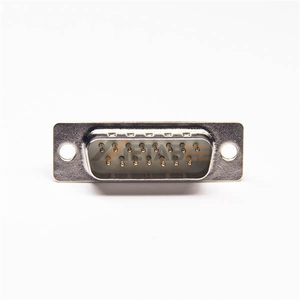 Conector Macho D-Sub Estándar de 15 Pines, Tipo Soldadura, Paso de 2.77mm, Montaje en Cable, Carcasa Recubierta de Estaño, Interfaz de Datos Industrial - Product Image 2