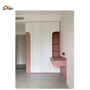 Hiện Đại Màu Hồng Tự Làm Gấp Kim Loại Tủ Quần Áo Cho Cô Gái Phòng Ngủ <span class=keywords><strong>MDF</strong></span> Cửa Đồ Nội Thất Nhà Có Thể Điều Chỉnh Không Gian Tiết Kiệm Cho Trường Học Quần Áo - Product Image 6