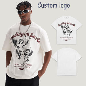 Camiseta de Algodón 100% de 340 g/m² con Logotipo Personalizado para Hombre, Cuello Redondo, Manga Corta, Corte Holgado, Estilo Urbano - Product Image 1