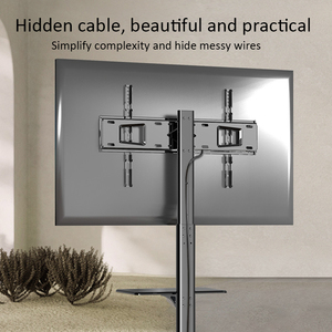 Chiều cao có thể điều chỉnh <span class=keywords><strong>movable</strong></span> <span class=keywords><strong>TV</strong></span> núi xoay <span class=keywords><strong>LCD</strong></span> LED <span class=keywords><strong>TV</strong></span> Xe đẩy giỏ hàng đứng với bánh xe cho 26 đến 65 inch màn hình lên đến 88 lbs - Product Image 6