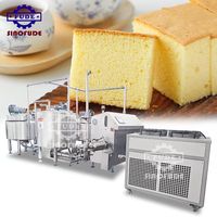 Ligne de production automatique de machines à fabriquer des gâteaux en forme de biscuit et de cupcake en éponge de nouvelle conception commerciale