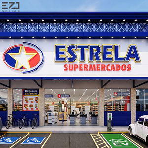 Letras <span class=keywords><strong>de</strong></span> Canal LED 3D Personalizadas EZD con Iluminación Frontal para Rótulos <span class=keywords><strong>de</strong></span> Tiendas, Letreros <span class=keywords><strong>de</strong></span> Exterior y Señalización <span class=keywords><strong>de</strong></span> Supermercados - Product Image 1