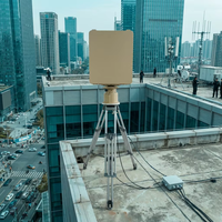 Système de surveillance 3D à 360 degrés avec radar de détection de drones fixe à 5 km pour la sécurité de l'espace aérien des aéroports et la prévention des collisions avec les oiseaux