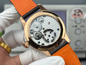 Reloj Mecánico Tourbillon de Bronce para Hombre, 42 mm, Correa de Cuero Analógica, Cristal de Zafiro, Movimiento ETA - Product Image 5