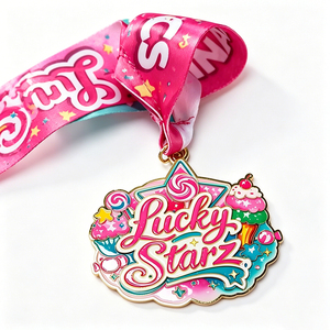 Medalla <span class=keywords><strong>de</strong></span> Premio <span class=keywords><strong>de</strong></span> Gimnasia y Danza con Cinta <span class=keywords><strong>de</strong></span> Esmalte Suave <span class=keywords><strong>de</strong></span> Aleación <span class=keywords><strong>de</strong></span> Zinc con Purpurina, Diseño Personalizado <span class=keywords><strong>de</strong></span> <span class=keywords><strong>Anime</strong></span> y Dibujos Animados, Venta al por Mayor <span class=keywords><strong>de</strong></span> Fábrica - Product Image 1