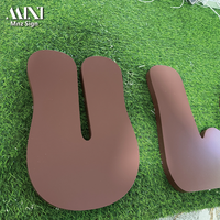 Lettres en métal 3D personnalisées, logo commercial exclusif, logo d'intérieur, logo en métal doré personnalisé