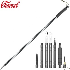 Bâtons <span class=keywords><strong>de</strong></span> randonnée <span class=keywords><strong>de</strong></span> 2 m, pôle <span class=keywords><strong>de</strong></span> <span class=keywords><strong>marche</strong></span> tactique en alliage d'aluminium, multi-fonctions réglables à hauteur - Product Image 3