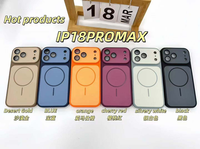 Coque de protection magnétique sans fil à double tonalité pour iPhone 17 Air, 18, 16, 15, 14, 13, 12, 11 Pro Max, série 18, avec revêtement original