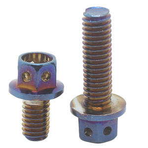 Sekrup sepeda motor <span class=keywords><strong>Titanium</strong></span> segi enam kelas 8 metrik/inci M6 M8 M10 pabrik Nock - Product Image 6