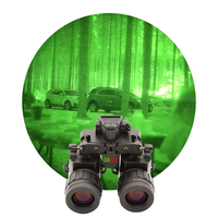 Kacamata penglihatan malam untuk IREEDA Dual Tube NVG White Phosphor FOM1600 Rusia PVS 31 teropong 1x perbesaran tahan air 500m