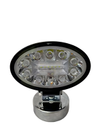 Phare de travail LED ovale super lumineux, blanc et ambre, double couleur, faisceau combiné spot et large, étanche pour camion tout-terrain et SUV