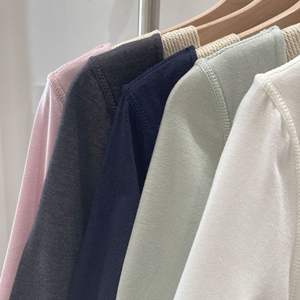 <span class=keywords><strong>BM</strong></span> haute qualité Ballet-Style femmes col rond à manches longues T-Shirt à la mode coton couche de base haut pour l'automne Yoga porter - Product Image 2