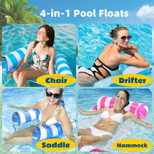 XL <b>Inflatable</b> Pool <b>Floats</b> 4 in 1 Multi Purpose Swimming Pool Floating Bed Water Hammock Floating Pool Lounge Chair for Adults - Product Image 3