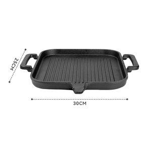 Sartén de Hierro Fundido para Asar Carne, para <span class=keywords><strong>Restaurante</strong></span> Comercial, Camping al Aire Libre, Plancha Portátil para Barbacoa - Product Image 6
