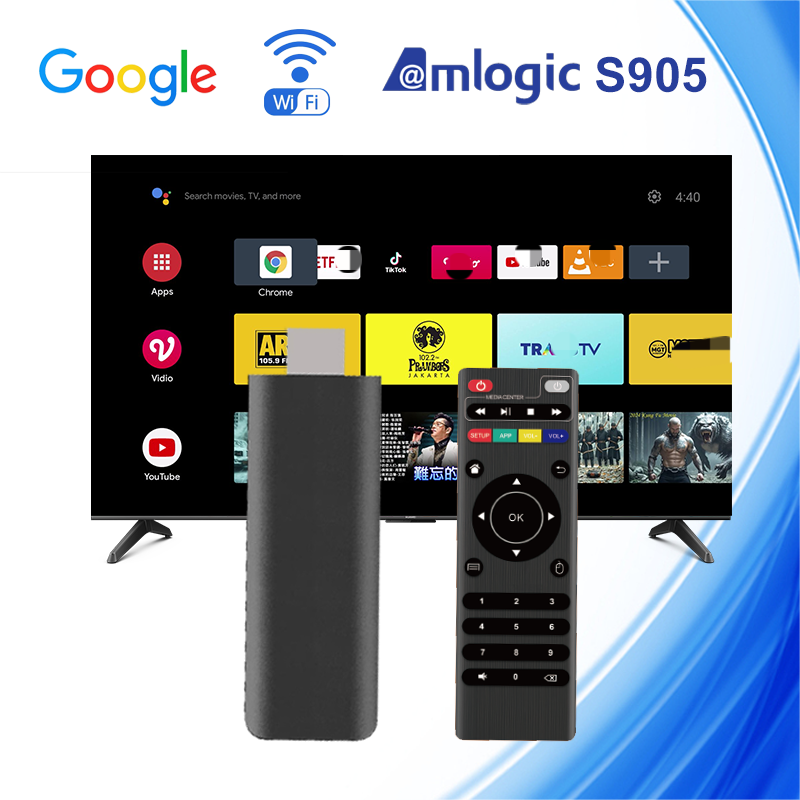 OM Q5 Plus H.265/H.264 Mini Dongle TV Stick para Google ...