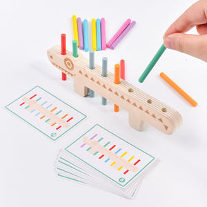 Jouet éducatif en bois Alligator carte correspondant <span class=keywords><strong>jeu</strong></span> puzzle jouet pour garçons et filles âgés de 2-4 et 5-7 <span class=keywords><strong>ans</strong></span> - Product Image 2