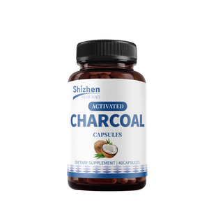 Capsules de <span class=keywords><strong>charbon</strong></span> <span class=keywords><strong>actif</strong></span>, 40 unités, dérivées de coques de noix de coco - Product Image 1