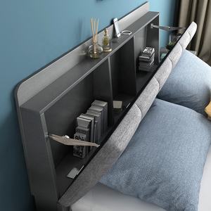 Cabecero de plataforma baja para niños, cabecero de princesa, azul marino, japonés, para dormir, tamaño King, <span class=keywords><strong>Suite</strong></span> de dormitorio - Product Image 4